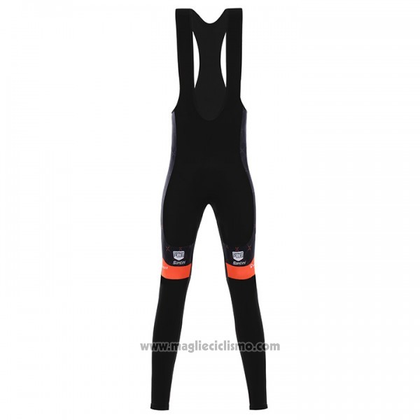 2017 Abbigliamento Ciclismo Trek Selle San Marco Nero Manica Lunga e Salopette